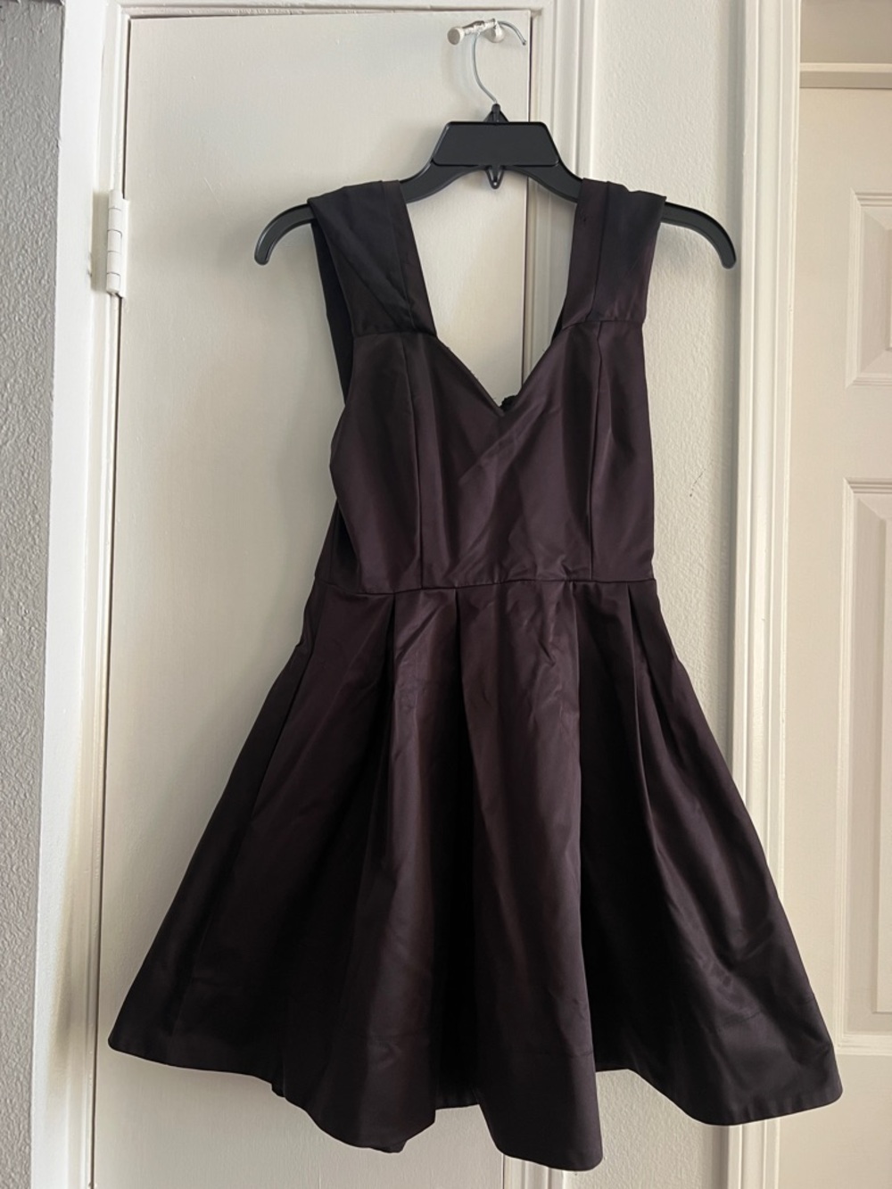 DO+BE Black V-Neck Fit & Flare Mini Dress